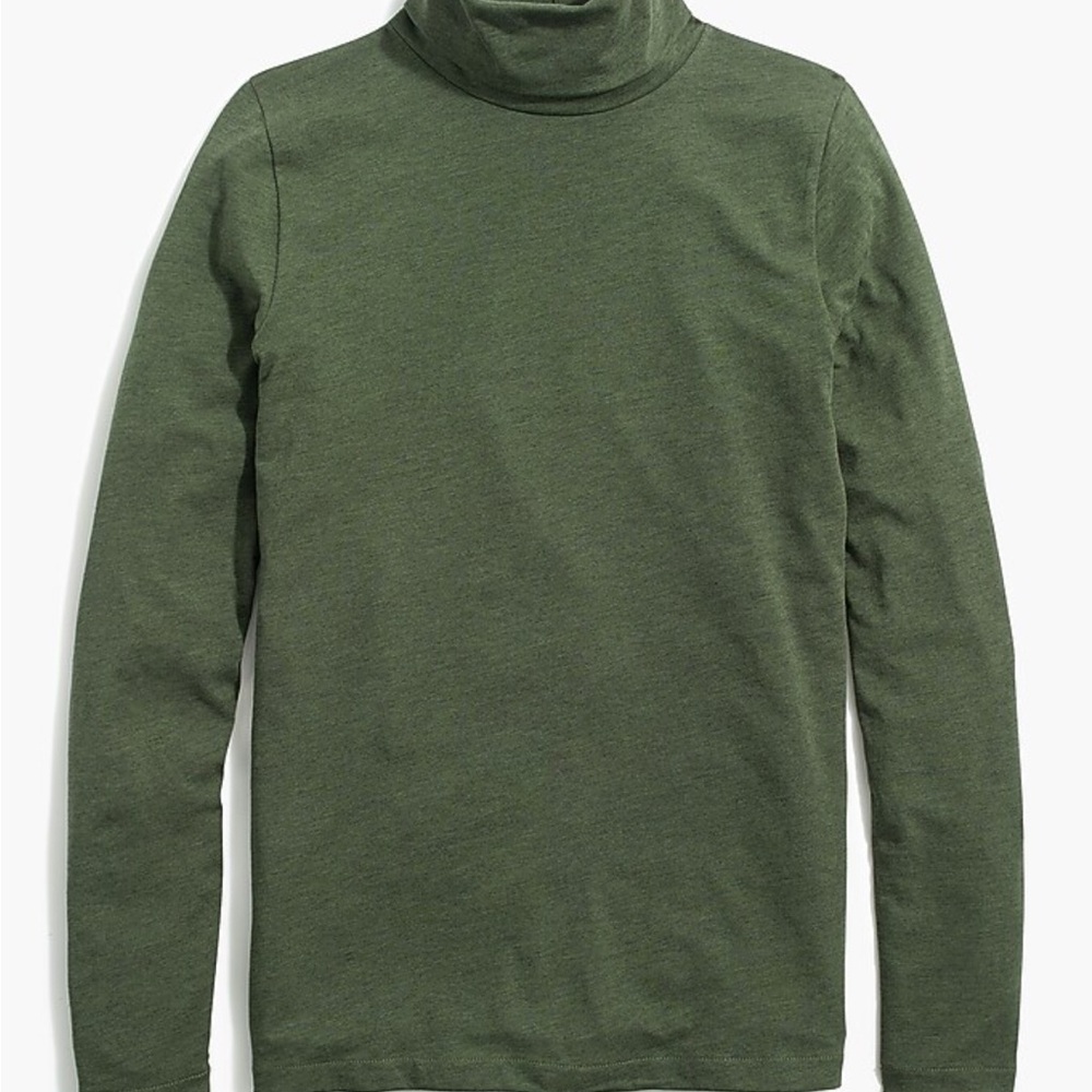 J. Crew Women's Olive Turtleneck Top